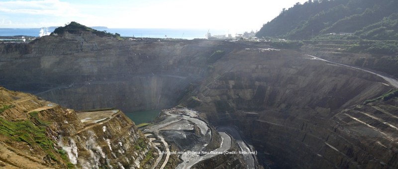 Lihir gold mine in Papa New Guinea (Credit: Newcrest)