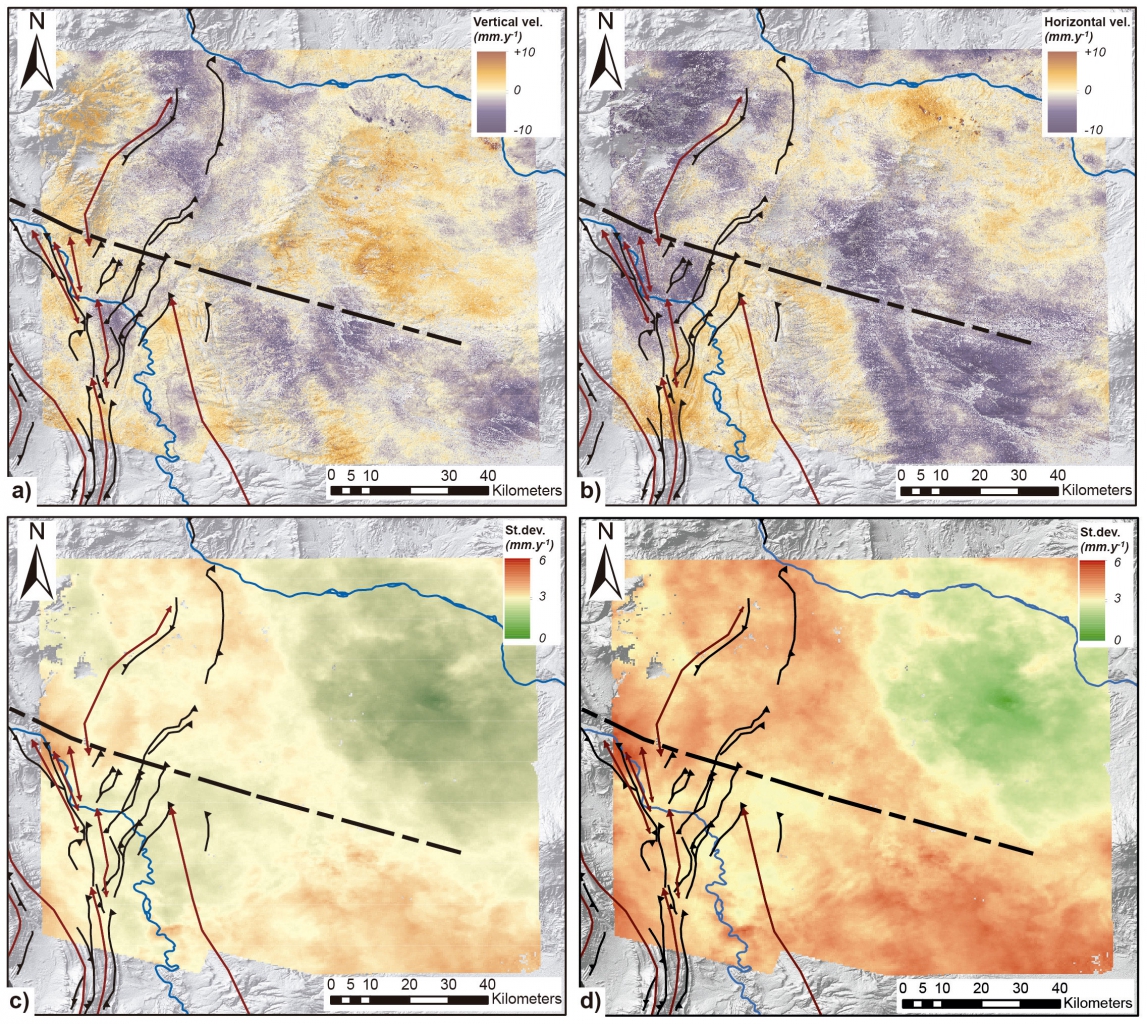 InSAR ground deformation maps #Néuquen-Basin